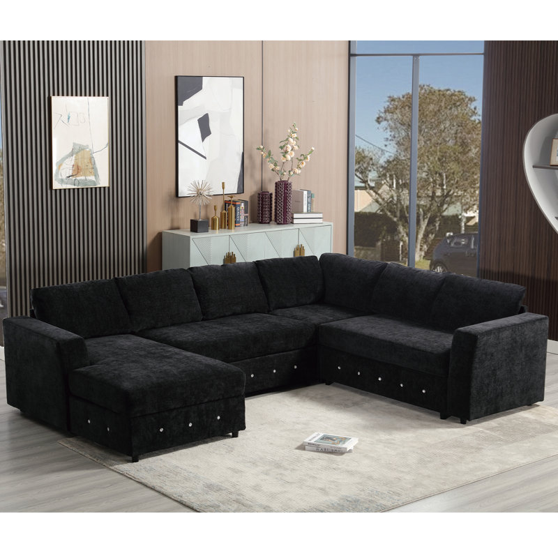 Canapé modulaire surdimensionné en U 110,75 po