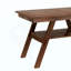 Ensemble de table de salle à manger 6 pièces à hauteur de comptoir en bois avec tablette de rangement, ensemble de table de cuisine avec banc et 4 chaises, style rustique