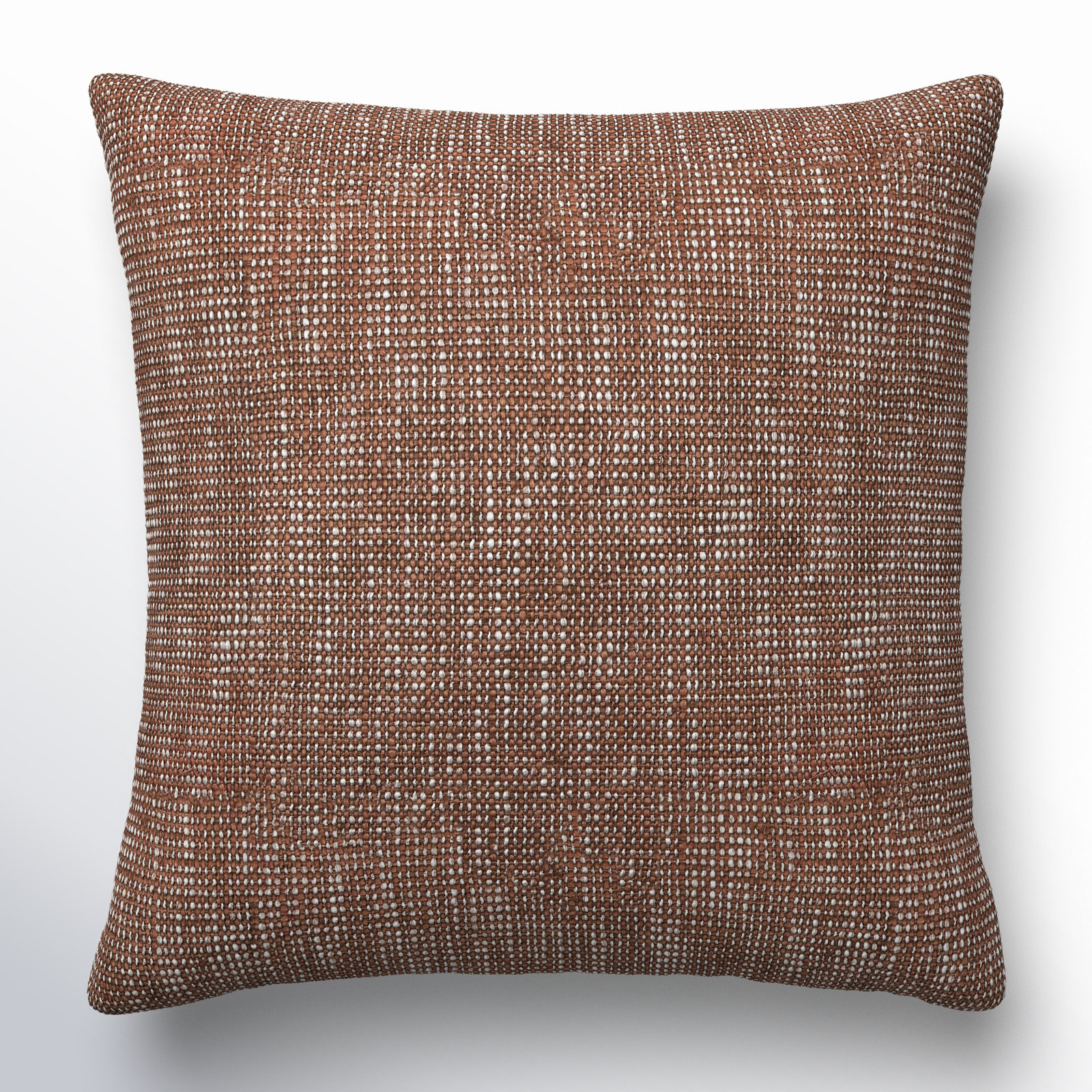 Danube Throw Pillow, 22"H x 22"W, Brown/White, Polyester/Polyfill