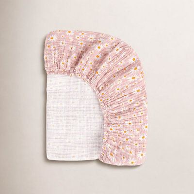 Daisy Muslin Mini Crib Sheet