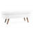 Oval Linen With Rubber Wood Legs For Home Use - White Room Decoration-1769480607