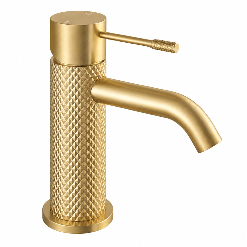  Madrid Mono Basin Mixer with Waste, Gold