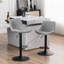 Swivel Bar Stools Modern Leather Upholstered Counter Stools for Kitchen Island, Adjustable Height Stools with Footrest for Home Bar-189897538