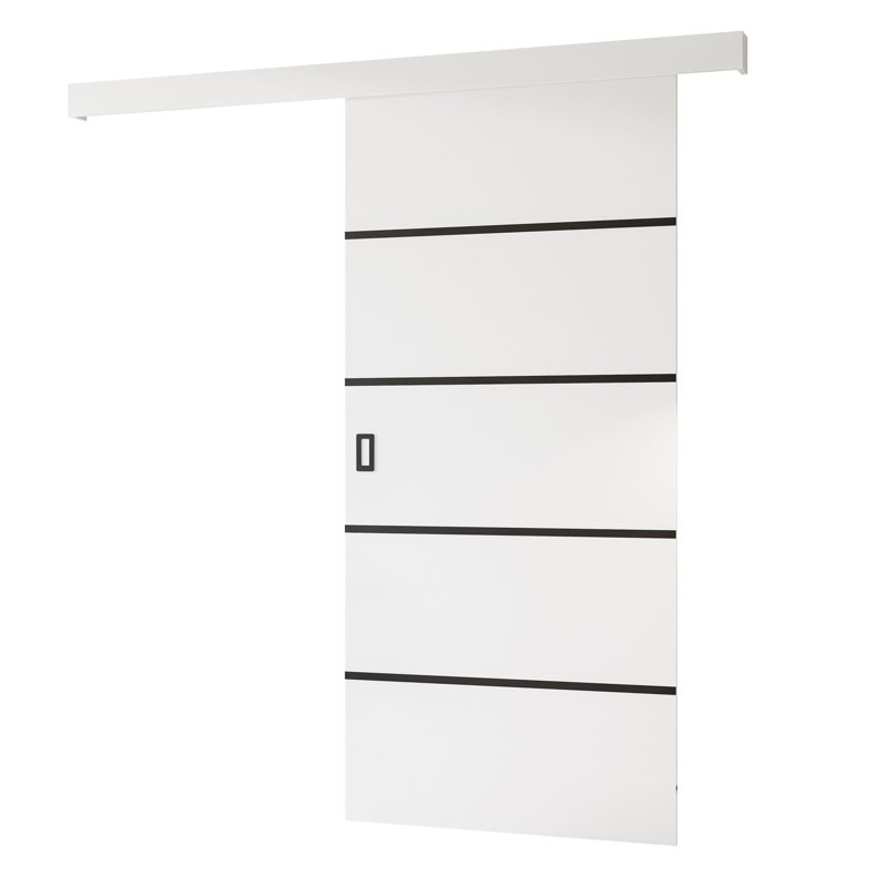 Tabitha Sliding Door, White/Black