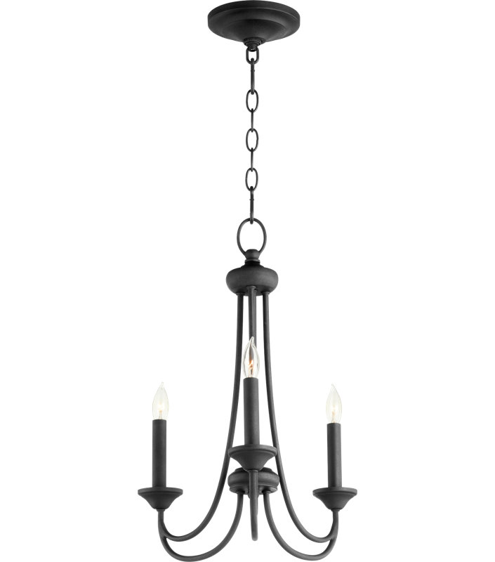 Lustre classique / traditionnel à 3 lumières de style bougie POLITO
