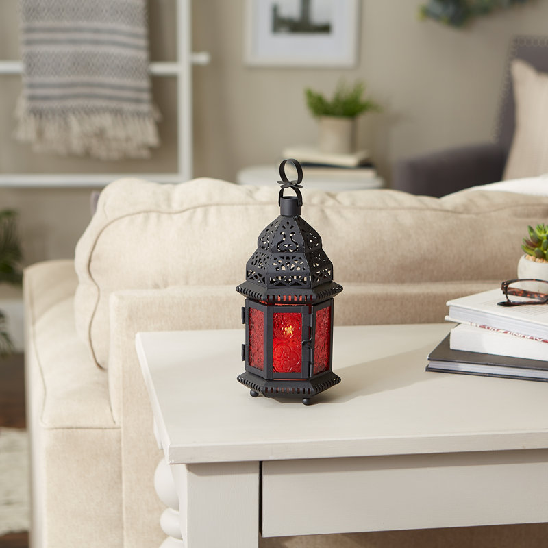 Aucune source d'alimentation requise / accent manuel, Noir / rouge, H 10,25 po x l 3,75 po x P 4,5 po