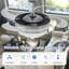 Ventilateur de plafond 48 "rétractable en cristal avec lumières DEL et télécommande-134973857