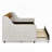 Twin Size Upholstery Sofa Bed With Three LED Lights, With Storage Adjustable Headboard-8477810
