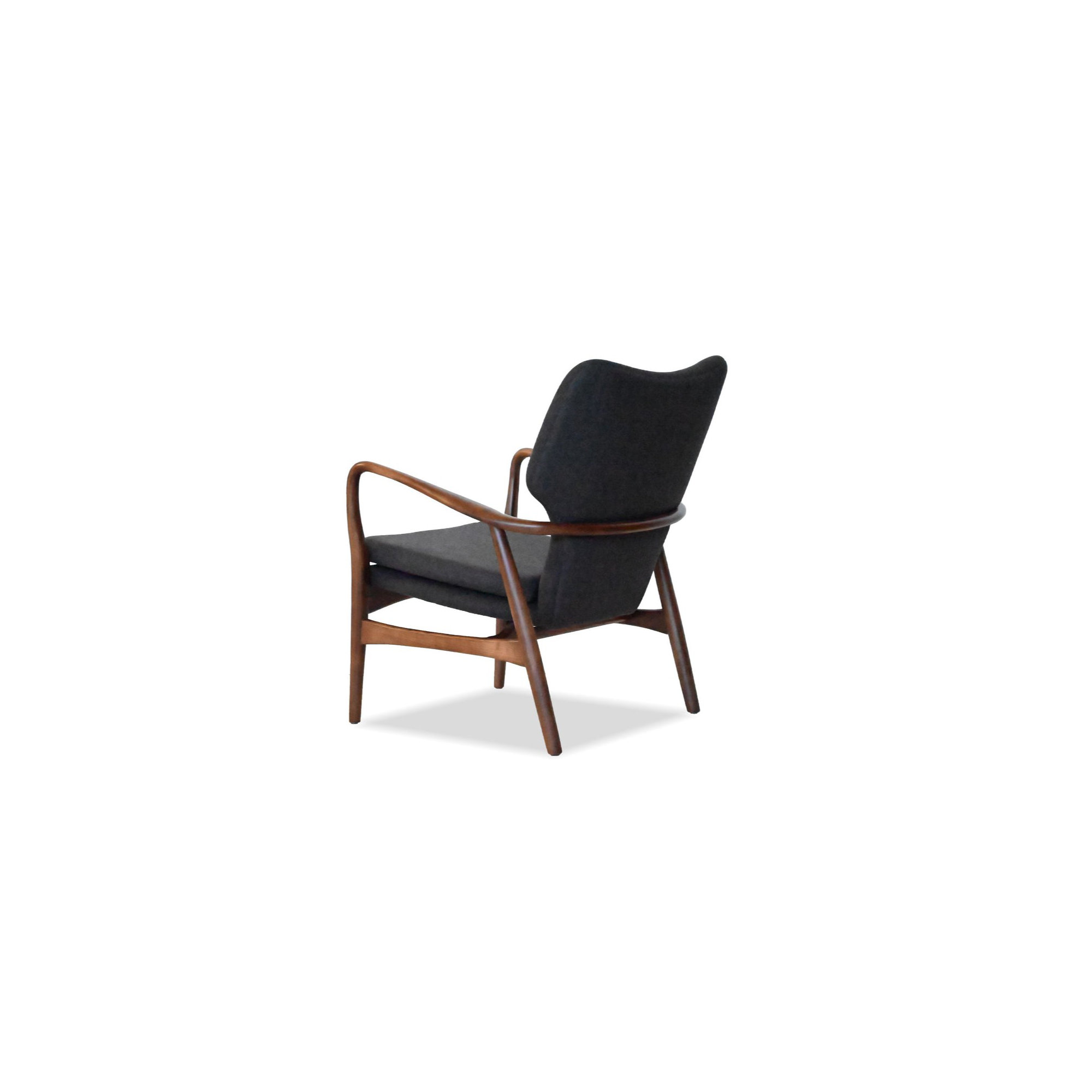 Marlo Genuine Leather Armchair, Gray