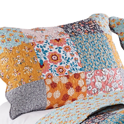 Taie d'oreiller très grande taille, imprimé floral, microfibre douce