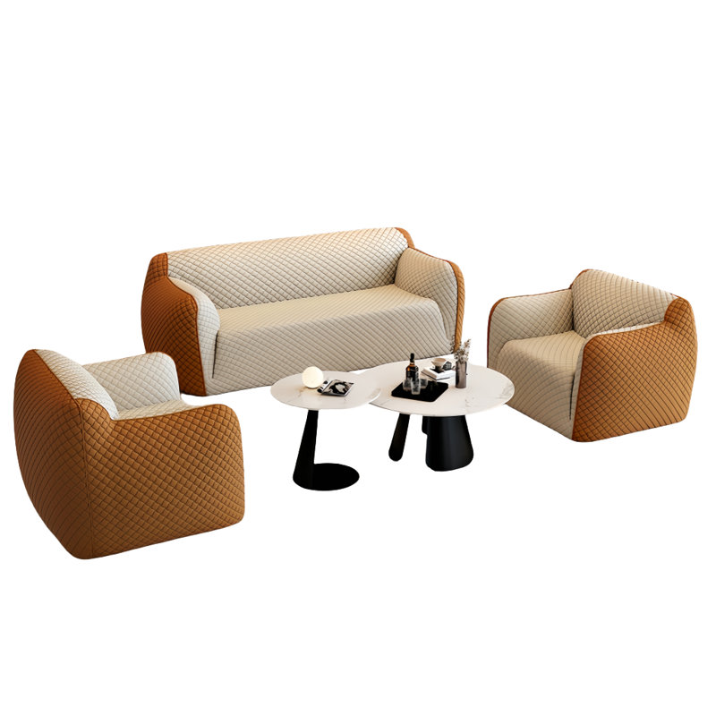 Creative light luxury sofa tea table combination