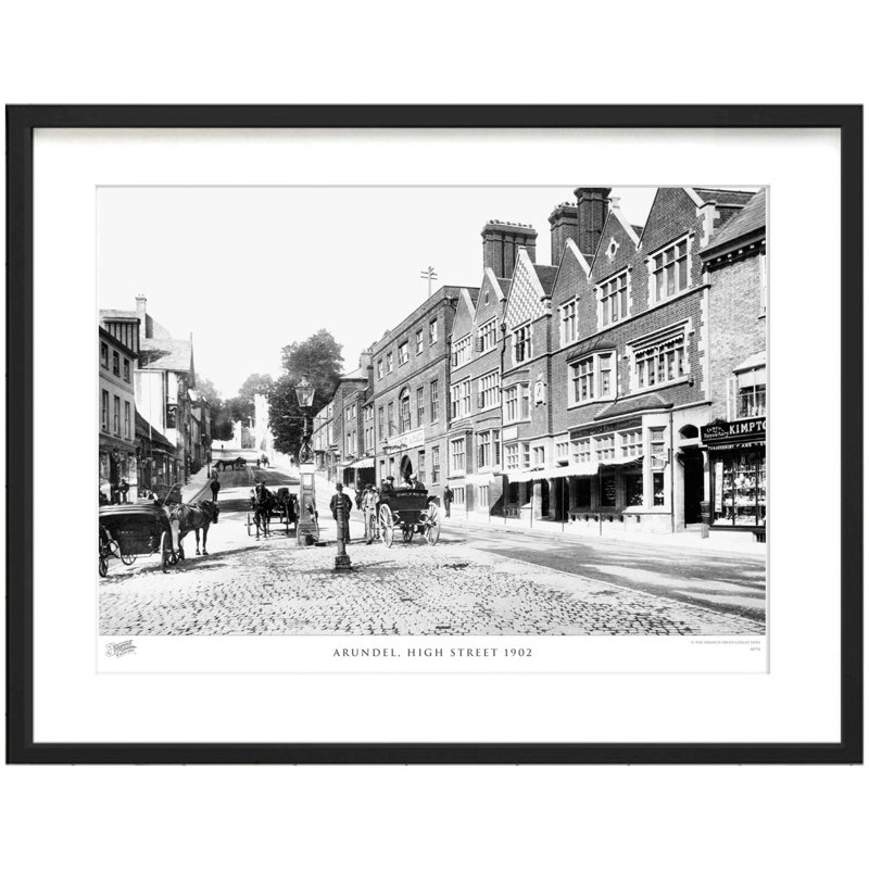 Arundel, High Street 1902 by Francis Frith - Single Picture Frame Print, 45cm H x 60cm W x 2.3cm D