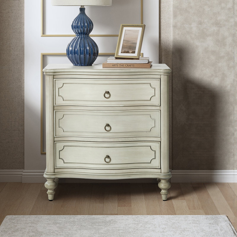 Table de bout avec courbes Elfine, Blanc