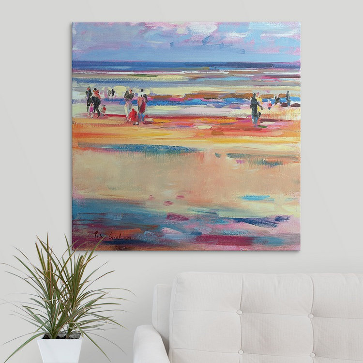 «Anjuman Boulevard de Boudin, 2001» par Peter Graham, reproduction d'art, H 35 po x l 35 po x P 1,5 po, Toile