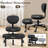 Ergonomic Cross Legged Office Chair With Wheels – Adjustable Height, Wide Criss Cross Design & Lumbar Support, Kneeling Chair For Meditation/ADHD Desk/Yoga, Black