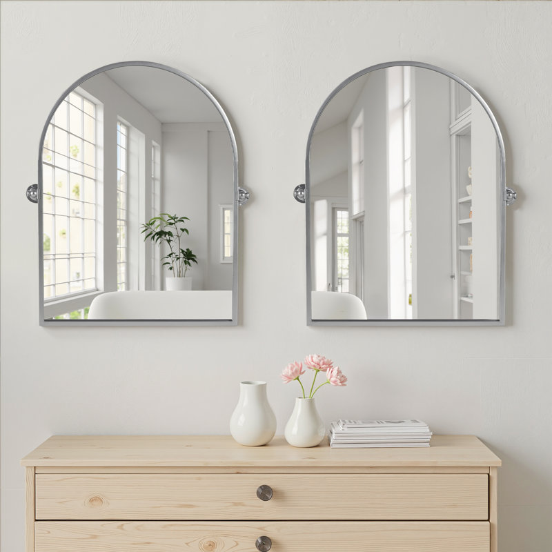 Miroir mural Avais, 36 po x 24 po, Silver