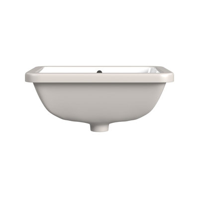 Cheviot Products Seville 14.62'' White Vitreous China Square Bathroom Sink with Overflow