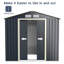 Britanny 7 ft X 4.2 ft Metal Saltbox Tool Shed