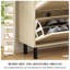 Armoire de rangement à chaussures en rotin