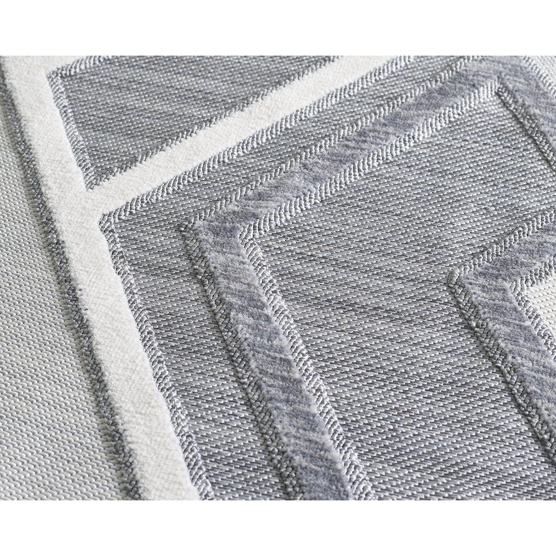 Geometric Indoor Rug, Rectangle 5' x 7'6"