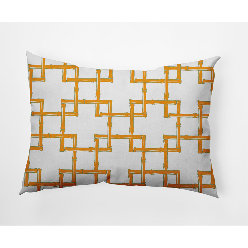 Coussin décoratif intérieur / extérieur en rayonne de bambou, Mangue