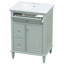 Meuble-lavabo 24 po avec lavabo intégré en céramique-121086972-121086973