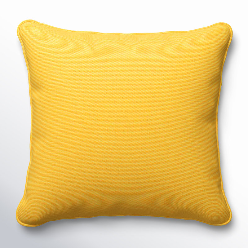 Ansonia Sunbrella® Outdoor Throw Pillow, 22" x 22", Canvas Sunflower
