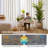 Deconovo 100% Blackout Grommet Curtain Panels with Liner, Thermal Insulated Room Darkening Curtains (Set of 2)-75195032-75195023