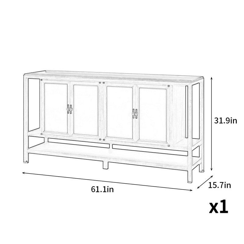 Nouveau buffet traditionnel de style chinois