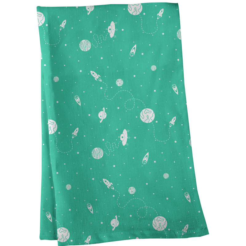 Tea Towel Kitchen Towel, Cotton Twill, Green