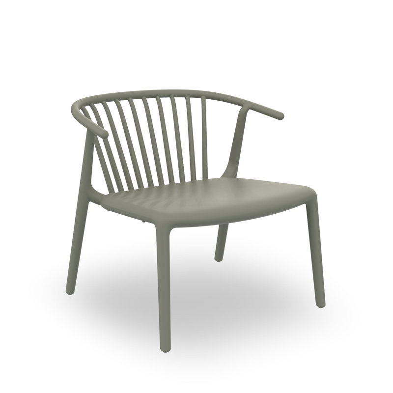 Woody Arm Chair, Greenish Gray