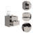Nightstand Cervants, Two Drawers, 18" High Nightstand-205285740