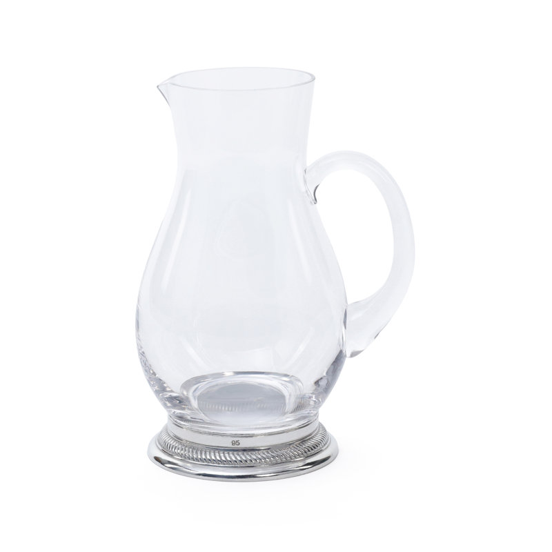 Freitag Glass Pitcher on Pewter Base