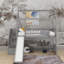 Twin Loft Bed With Slide-446902285