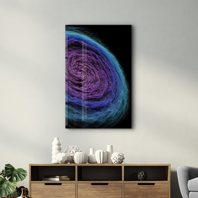 Élégante peinture murale en verre trempé de 13,8 po x 21,7 po | 100% verre trempé, épaisseur: 0,16 pouce | Imprimé UV pour des couleurs éclatantes | Parfait pour la décoration intérieure, le salon et les espaces de bureau