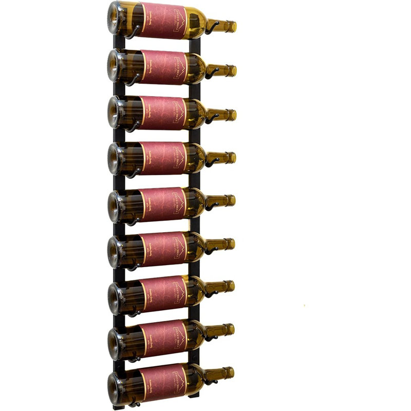 Metal Wine Rack - 9 Wine Bottles Holder - M...
