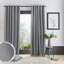 Catherine Lansfield Living Pinsonic Chevron Thermal Eyelet Curtains Two Panels Silver-66655182