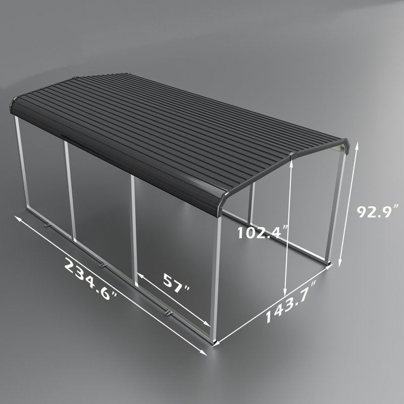 12 Ft Heavy Duty With Galvanized Steel Roof