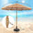 7.5' Palapa Thatch Umbrella with Base