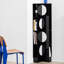 Armoire d'angle en acrylique noir et blanc
