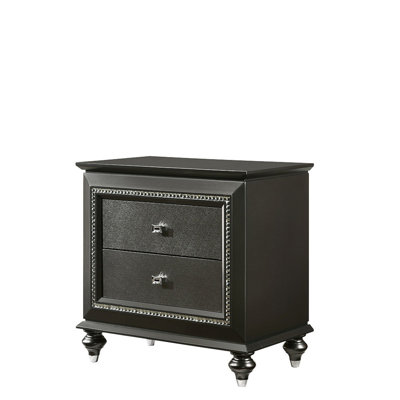 Kaitlyn Metallic Nightstand by Mercer41