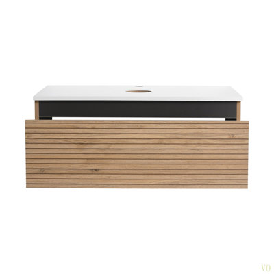30'' Wall-Mounted Bathroom Vanity & 1-Soft-Close Drawer (Excluding Sink)