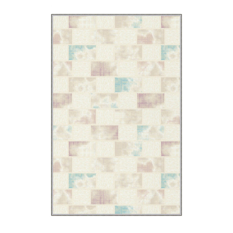 Soft Hall Carpet (2.6 x 4.9 ft), 1% Polyester, .3 in Pile Height | Antibacterial, Non-Slip Underside, 65 g/m² | Machine Washable, 3D Digital Print | Perfect for Living Room, Entryway & Bedroom Décor