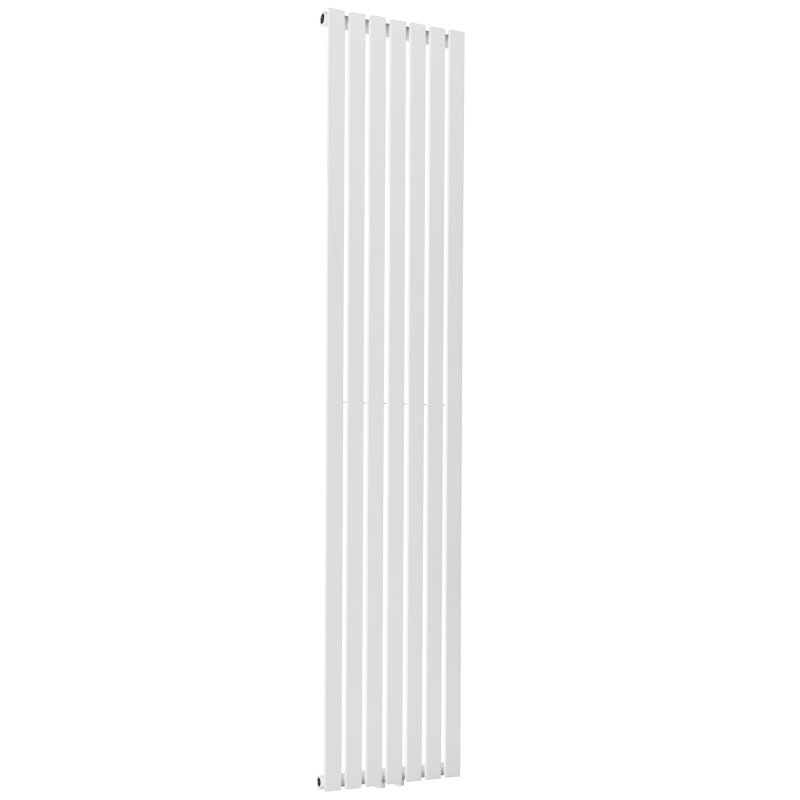 Lourdes Horizontal And Vertical Designer Radiator, White, 180cm H x 48cm W x 4.8cm D