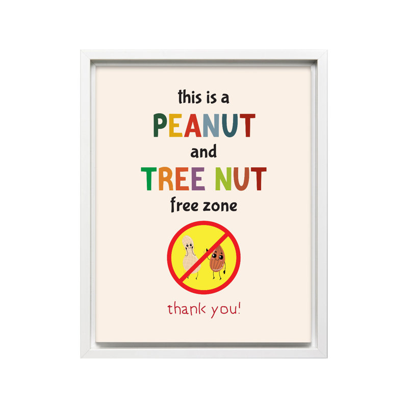 Arachide et zone sans noix, Canvas, 24"H x 32"W, White Framed
