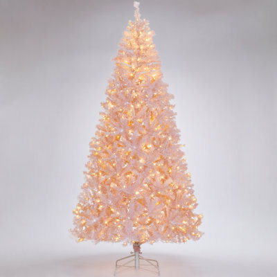 7.5FT Tall Prelit Christmas Tree with Realistic Douglas Fir Branches, 500 Warm White LED Lights, and 1346 Tips, Perfect for Festive Decor