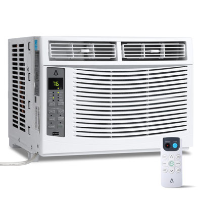Climatiseur de fenêtre 6 000 BTU, climatiseur 3-en-1, refroidissant 350 pieds carrés Ft, mode veille et ECO, minuterie, 115 V