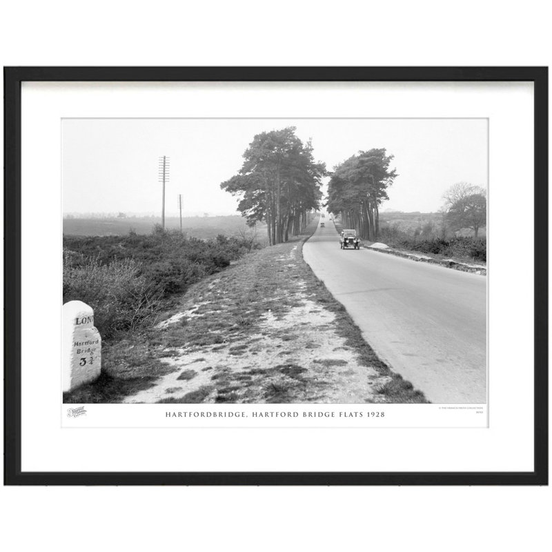 Hartfordbridge, Hartford Bridge Flats 1928 by Francis Frith - Single Picture Frame Print, 60cm H x 80cm W x 2.3cm D