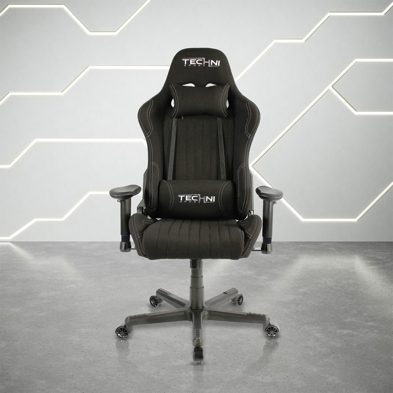 Techni Sport TS-F44 Fabric Ergonomic High Back Racer Style PC Gaming Chair