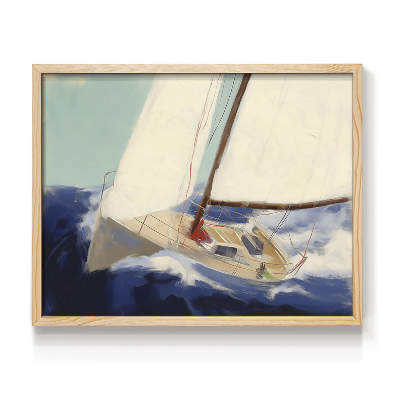 Série nautique-XXXIX - reproduction encadrée, H 8 po x l 10 po, Naturel
